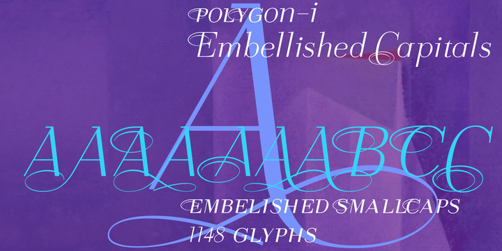 Example font Polygon I #4