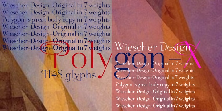Example font Polygon X #2