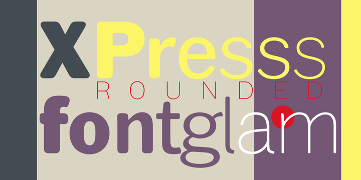 Example font Xpress Rounded #5