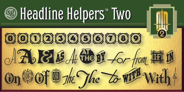 Example font Headline Helpers SG #2