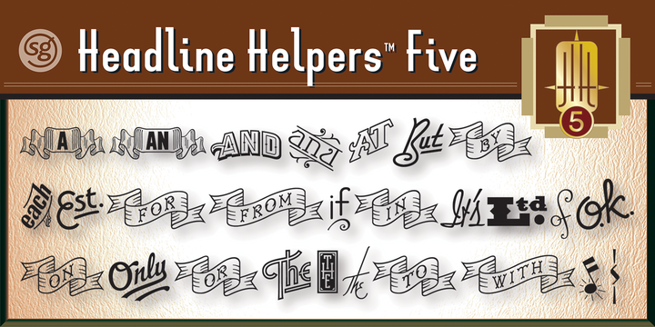 Example font Headline Helpers SG #5