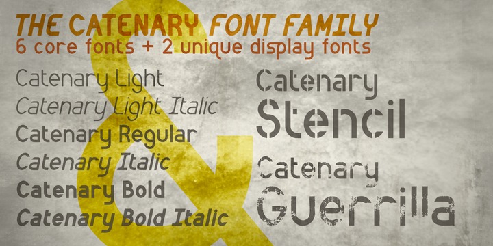 Example font Catenary #4