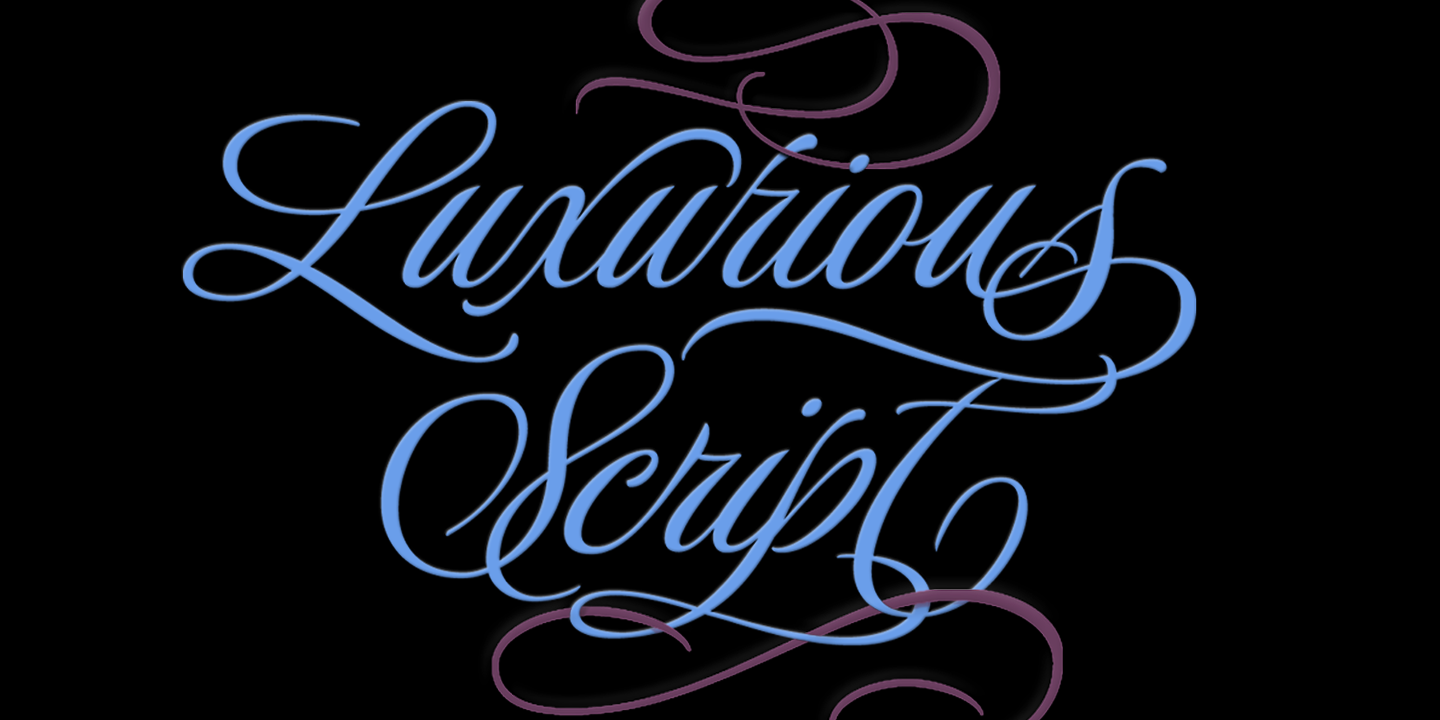 Example font Luxurious #3