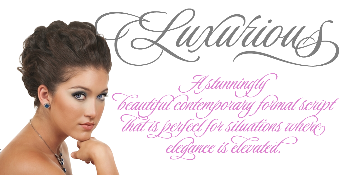Example font Luxurious #4