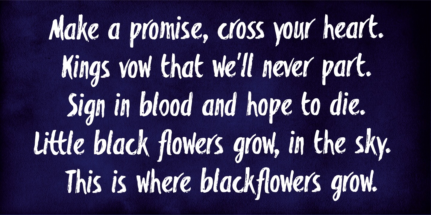 Example font Blackflower #2