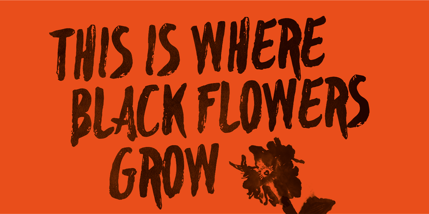 Example font Blackflower #3