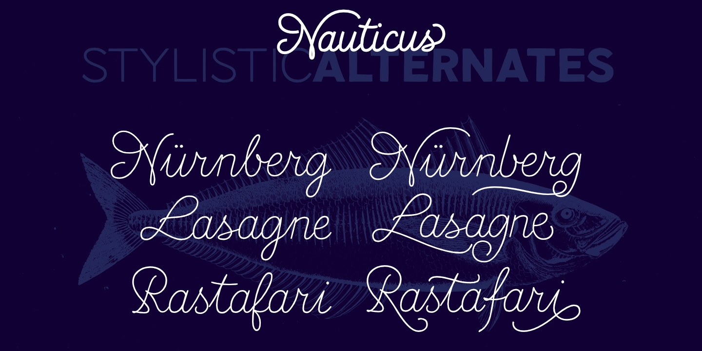 Example font Nauticus Sans #3