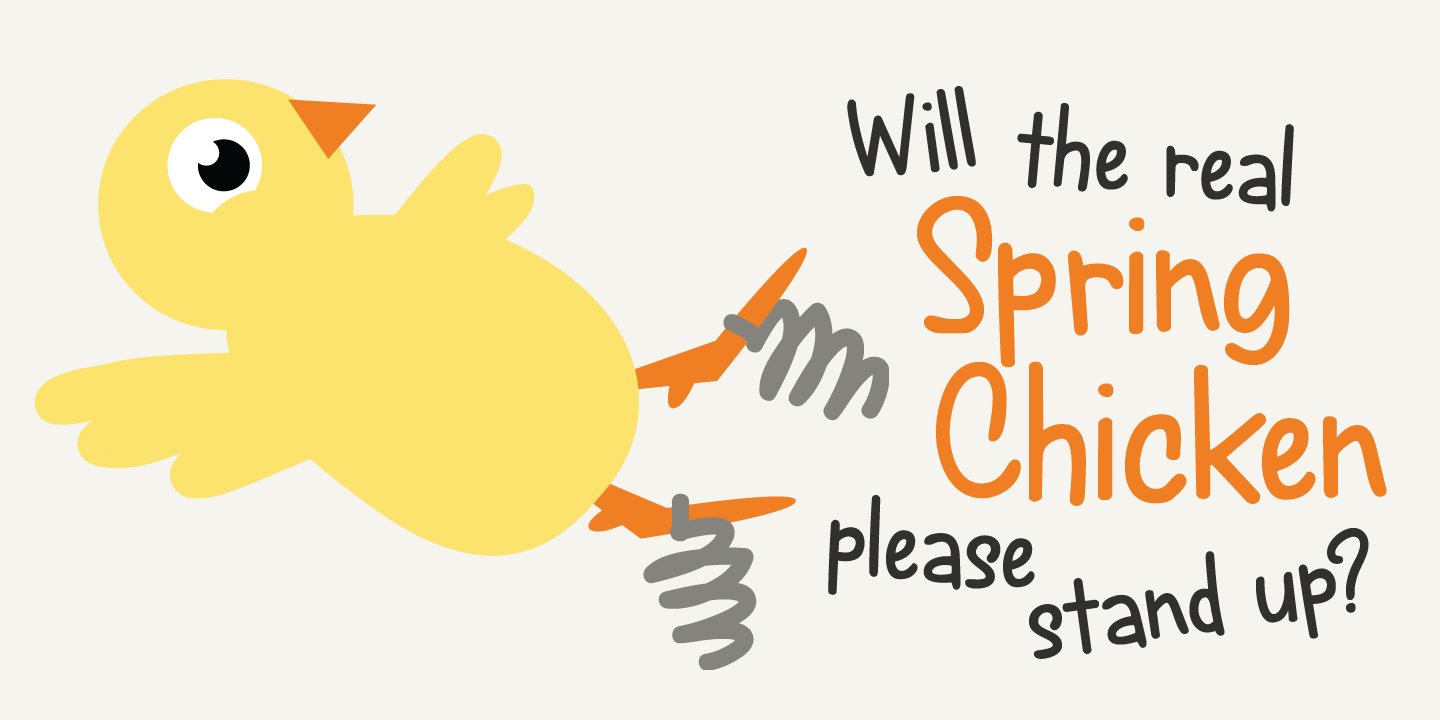 Example font Spring Chicken #3