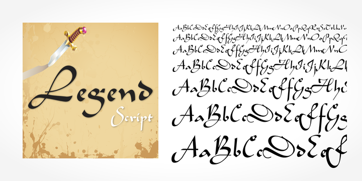 Example font Legend Script #2