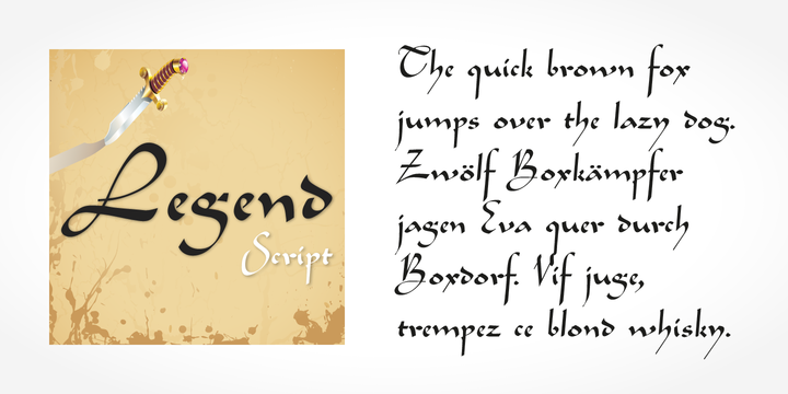 Example font Legend Script #3