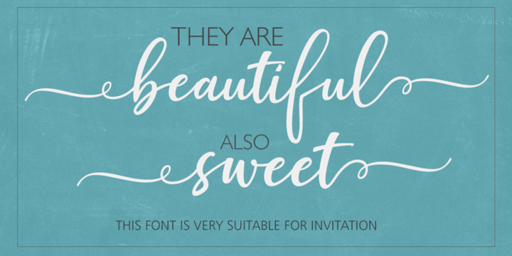 Example font Just Beauty #3