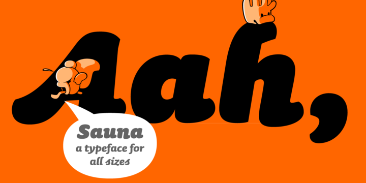 Example font Sauna Pro #3