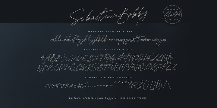 Example font Sebastian Bobby #2