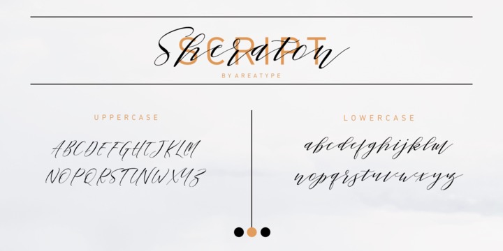 Example font Sheraton Script #2