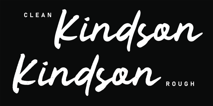 Example font Kindson #2