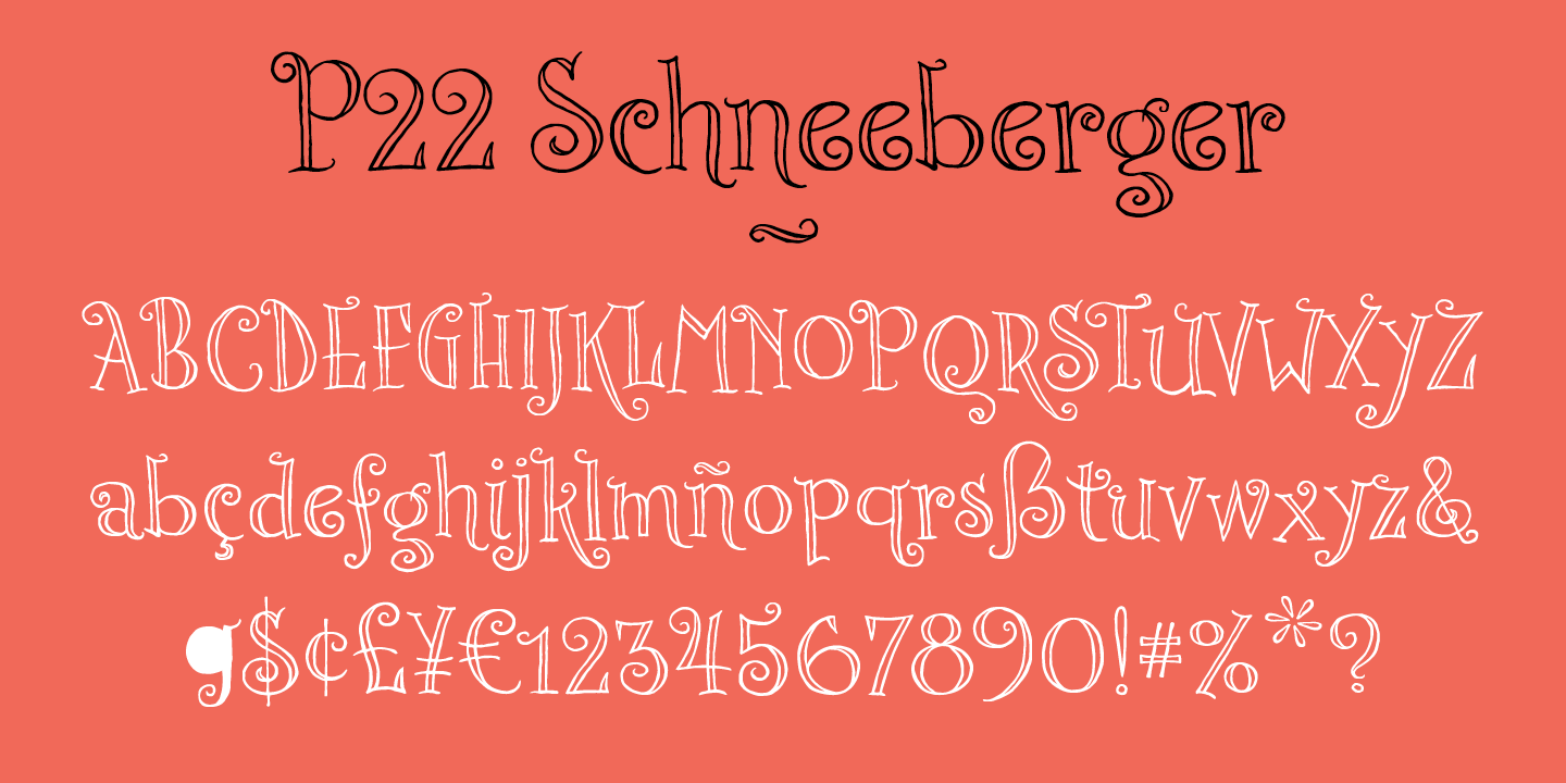 Example font P22 Schneeberger #3