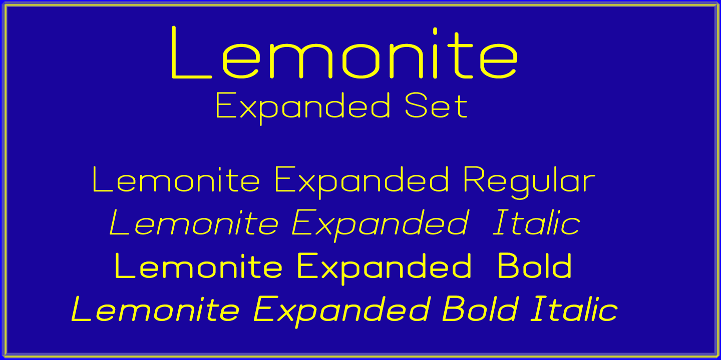 Example font Lemonite #4