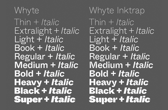 Example font Whyte Inktrap #2