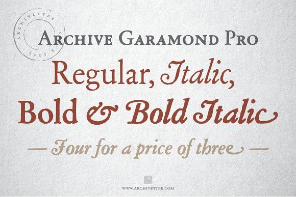 Example font Archive Garamond #2
