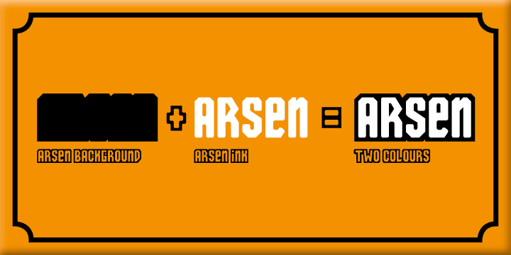 Example font Arsen #2