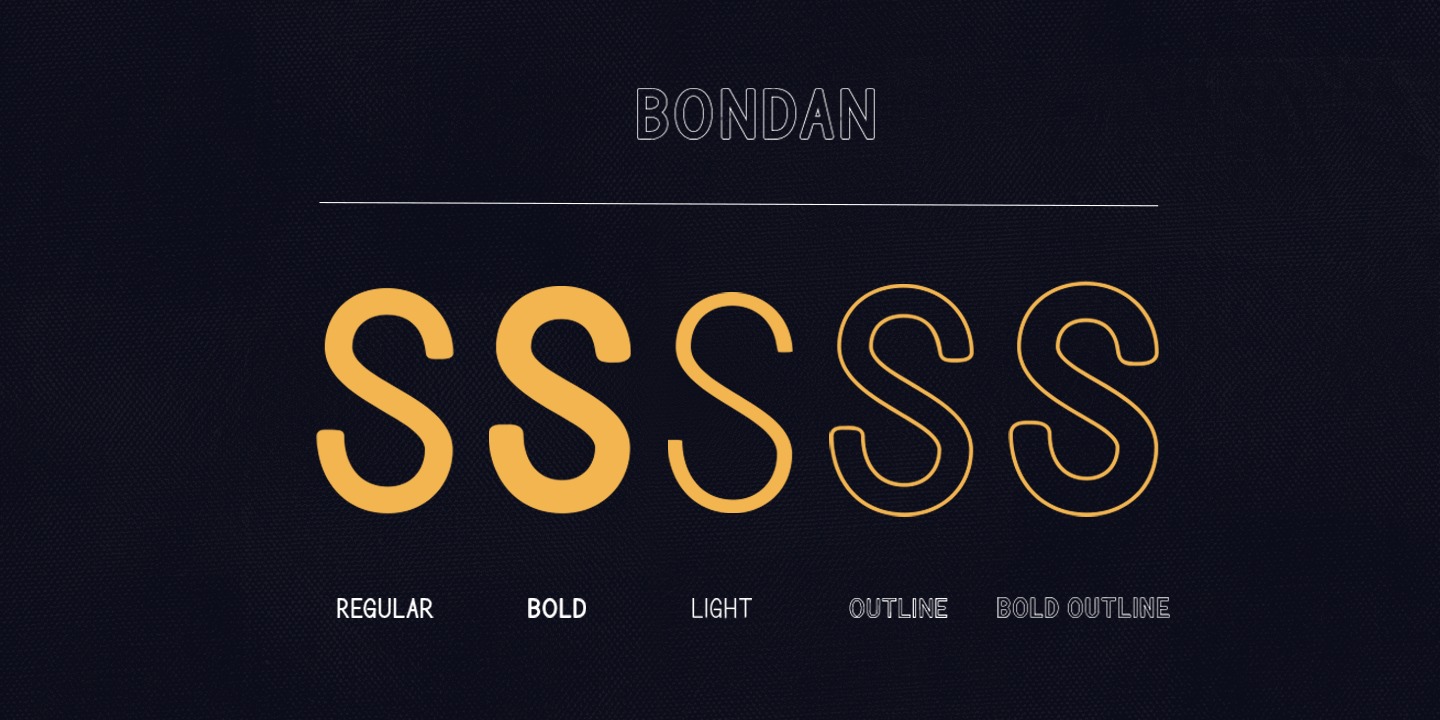Example font Bondan #2
