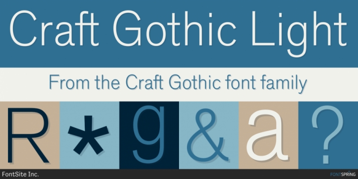 Example font Craft Gothic #2