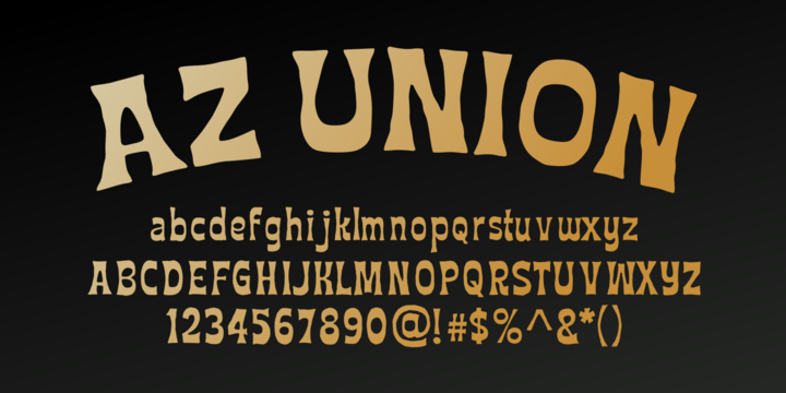 Example font AZ Union #2