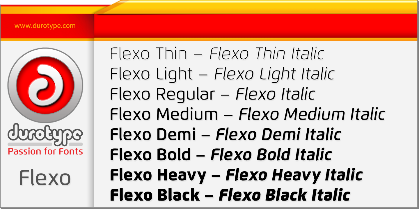 Example font Flexo #4
