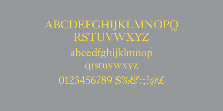 Example font Kings Caslon #4