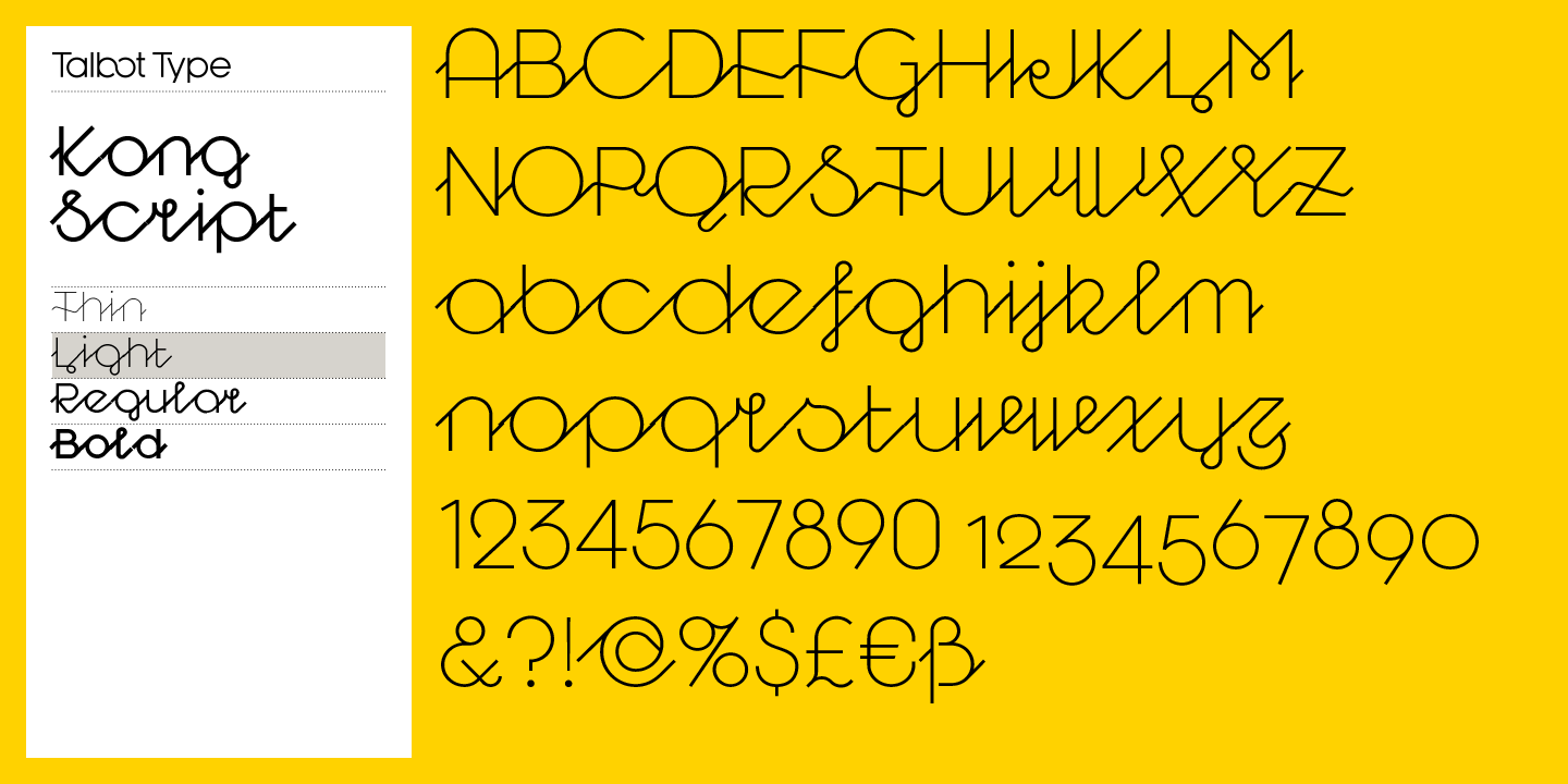Example font Kong Script #3