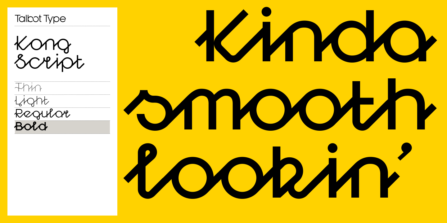 Example font Kong Script #5