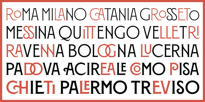Example font Montecatini Pro #5