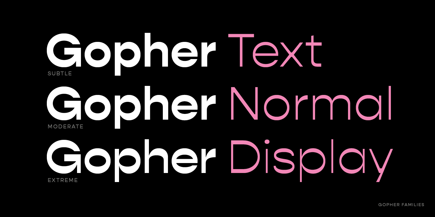 Example font Gopher Display #2