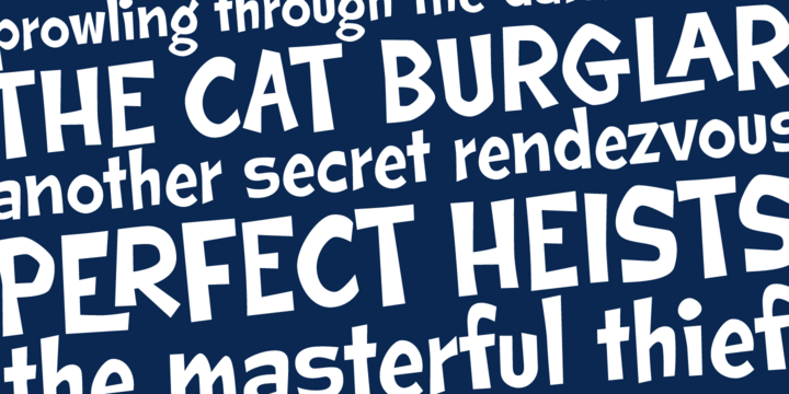 Example font Cat Burglar PB #3