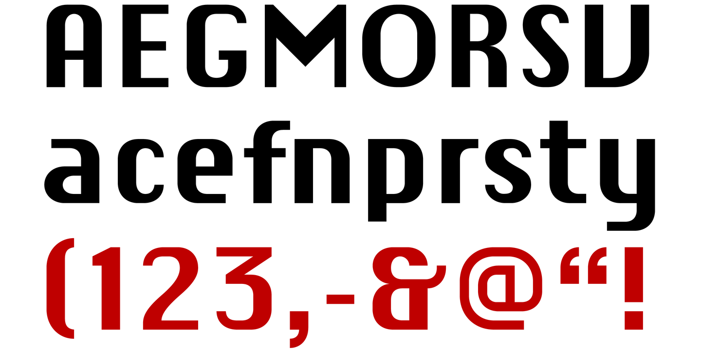 Example font Chiq Pro #3