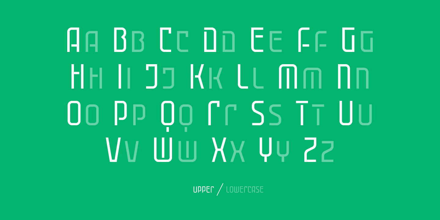 Example font Cuantica #2