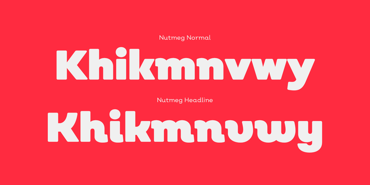 Example font Nutmeg #2