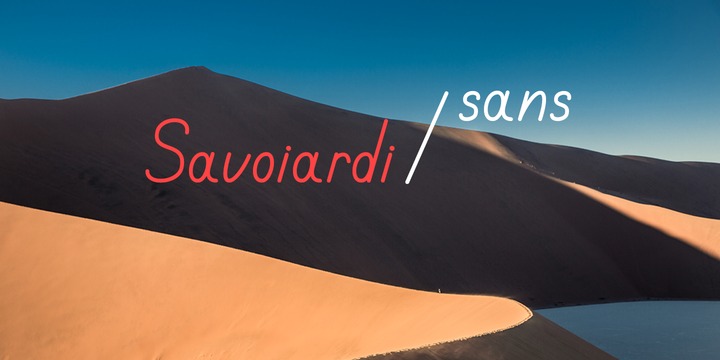Example font Savoiardi #2