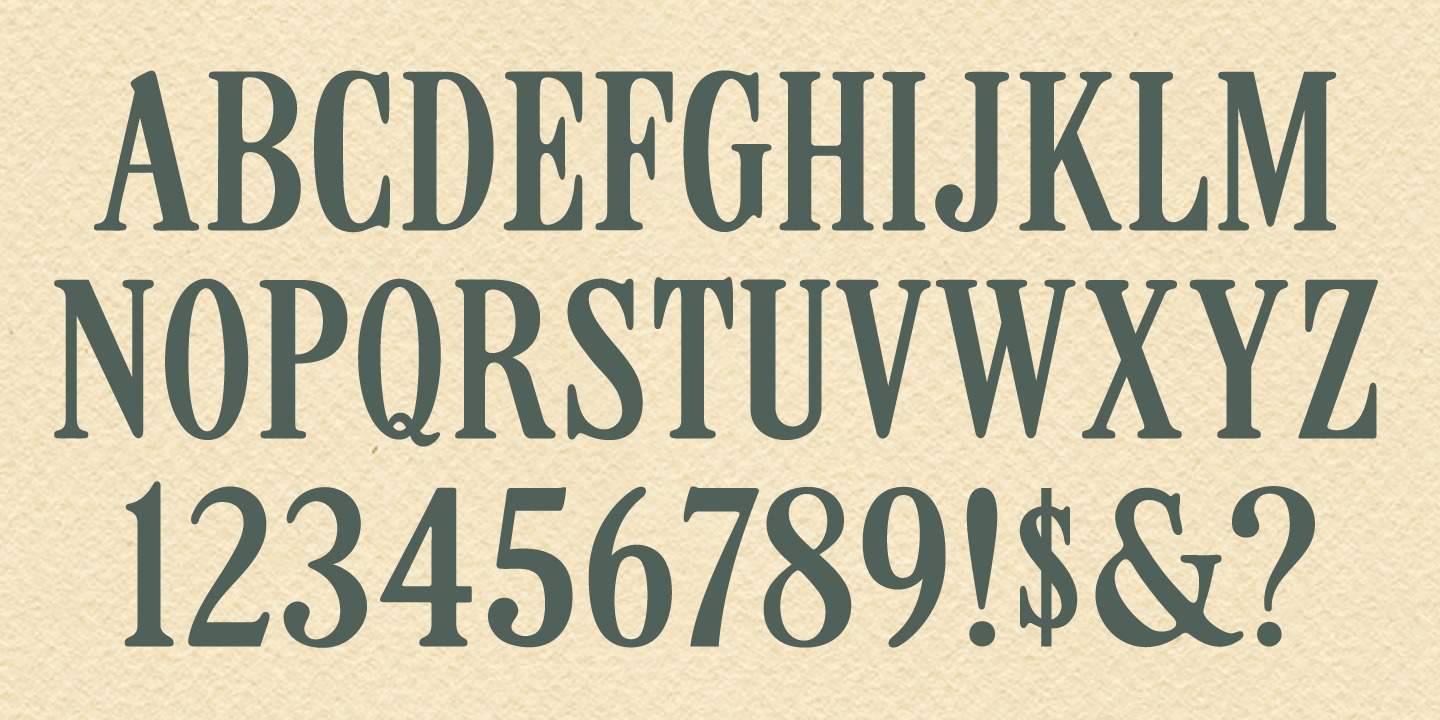 Example font MPI Roman Condensed #2