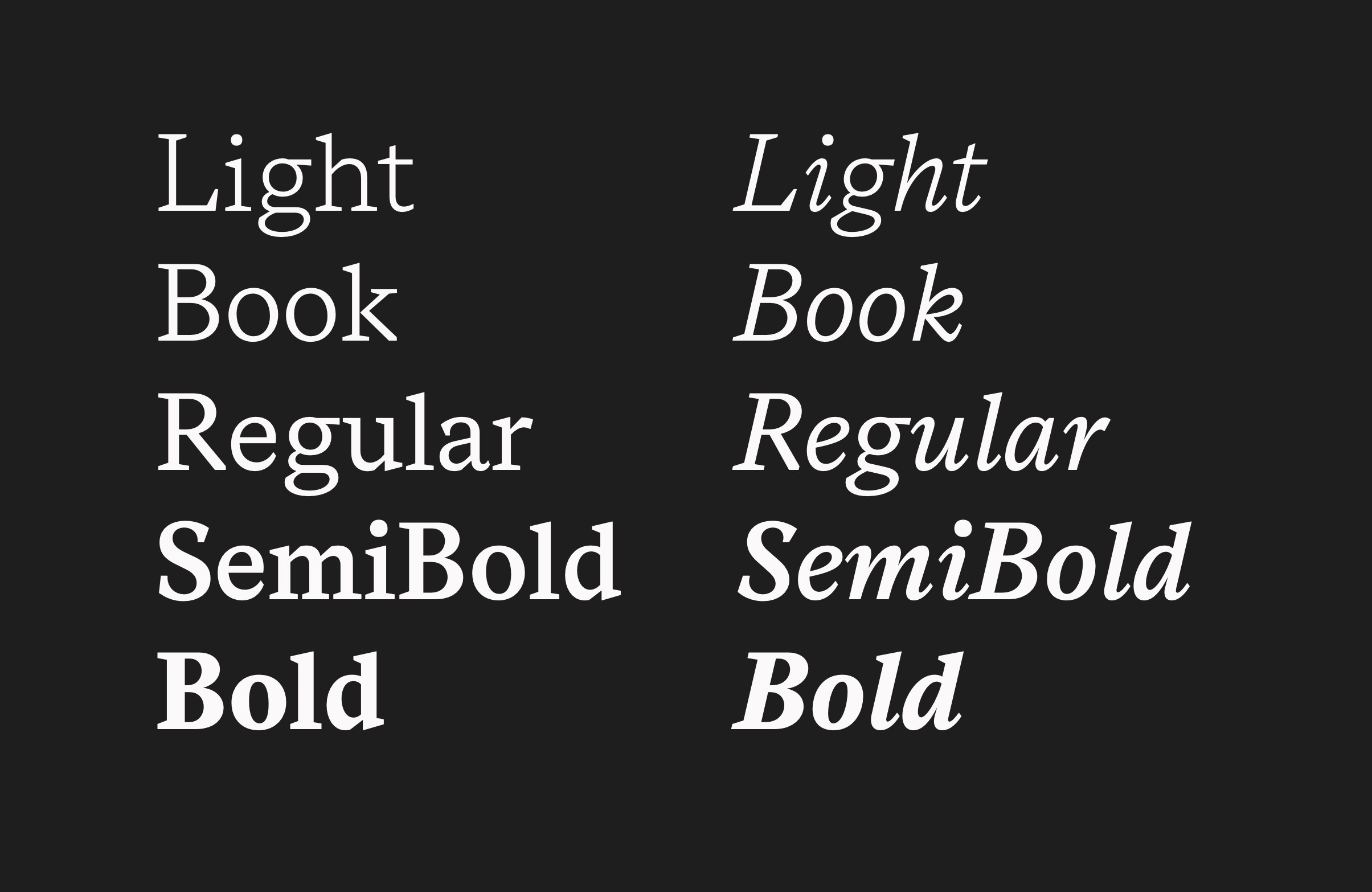 Example font Messina Serif #2