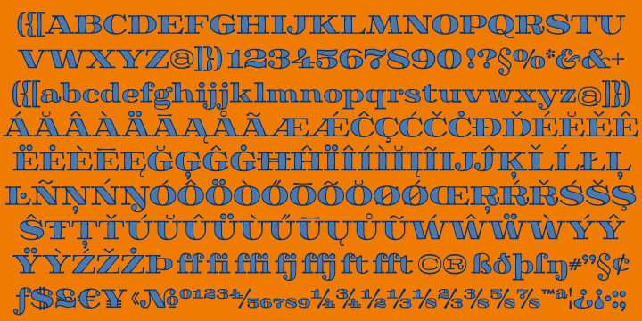 Example font Aramara Chromatic #3