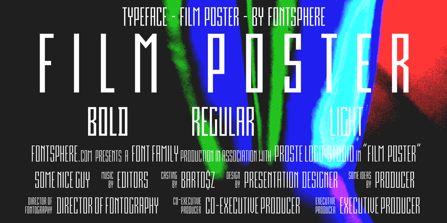 Example font Film Poster #4