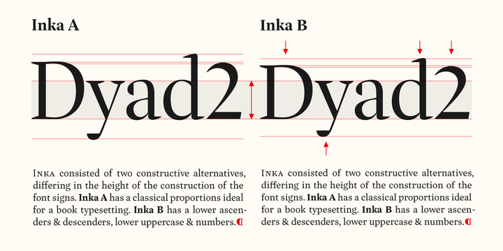 Example font Inka B #3