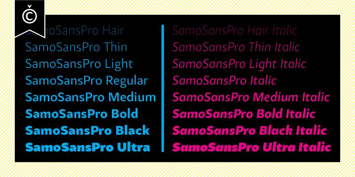 Example font Samo Sans Pro #3
