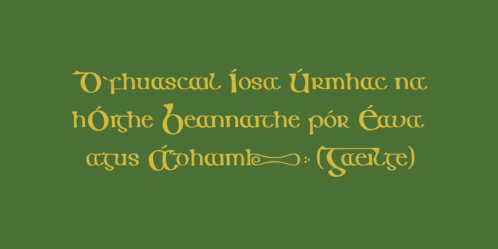 Example font Keltichi #3