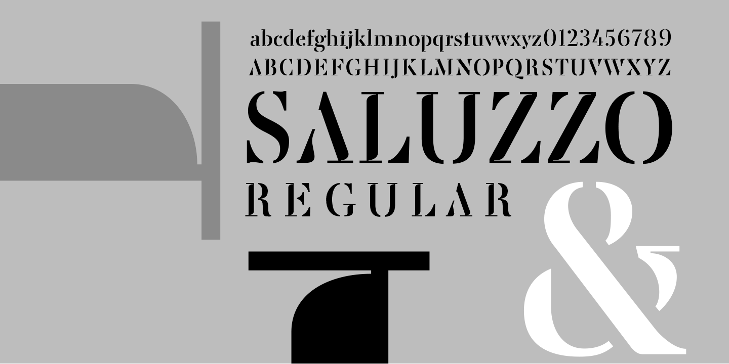 Example font Saluzzo #2