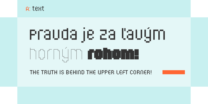 Example font Corner A #3