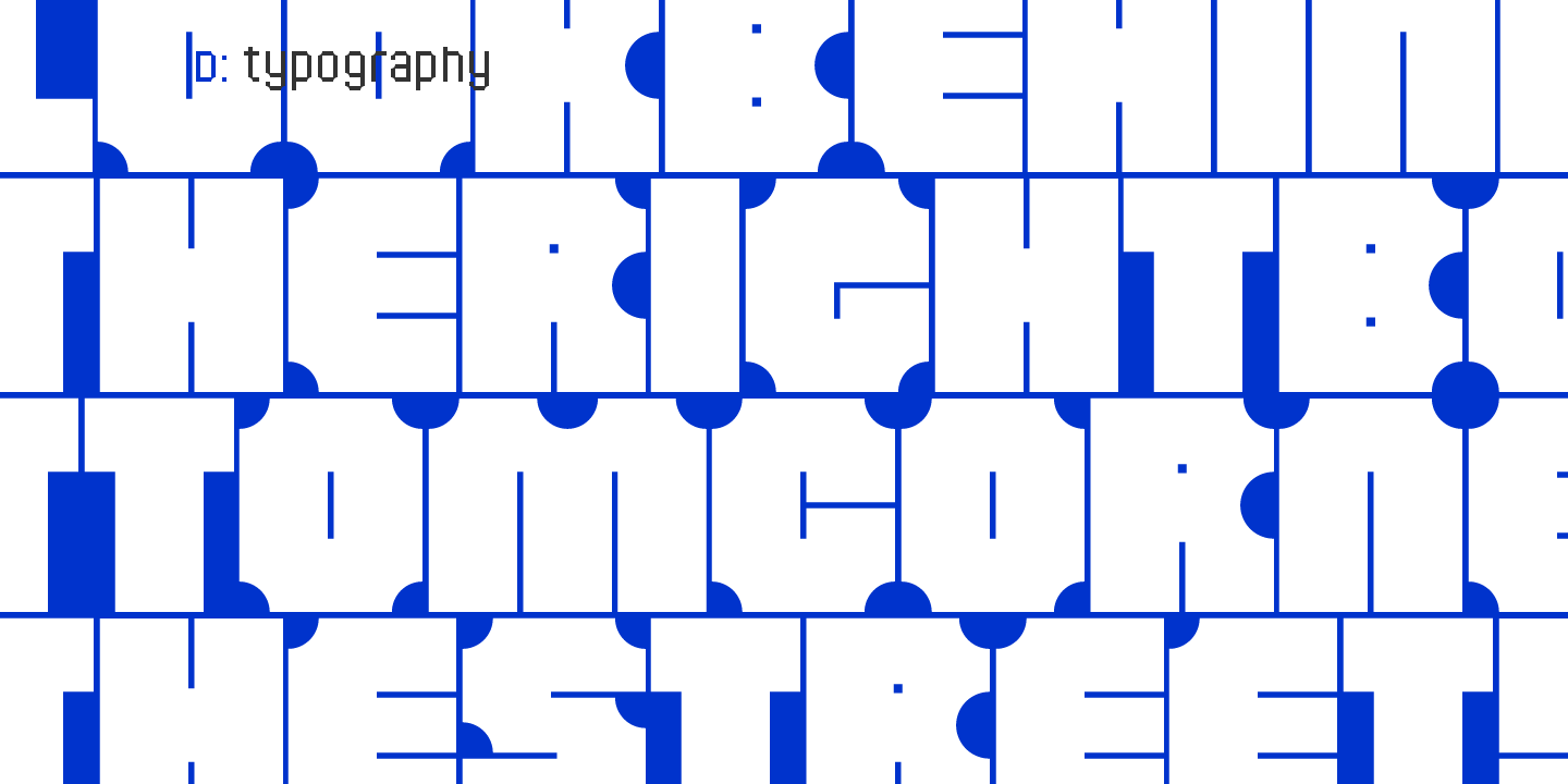 Example font Corner D #4