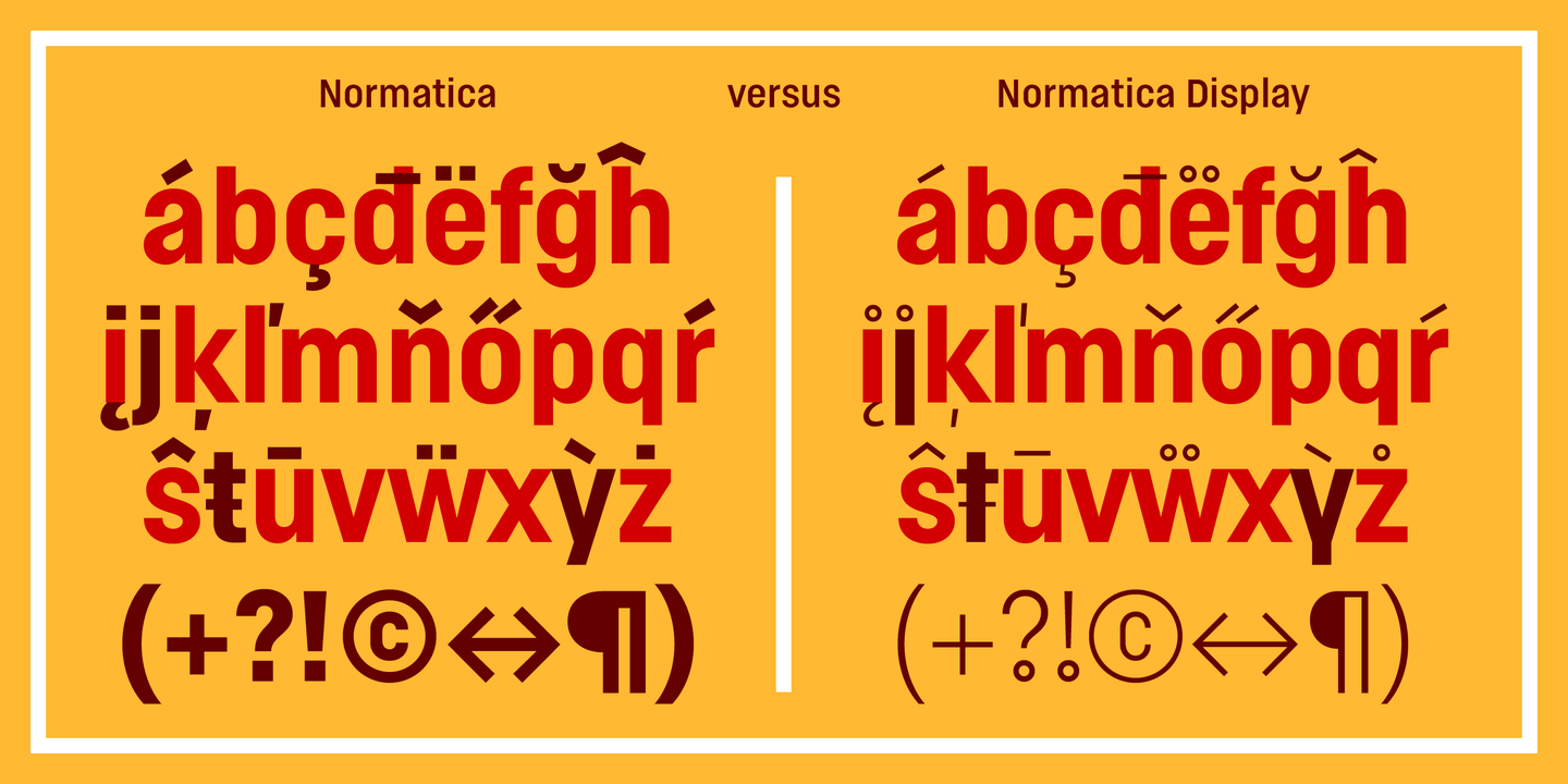 Example font Normatica #4