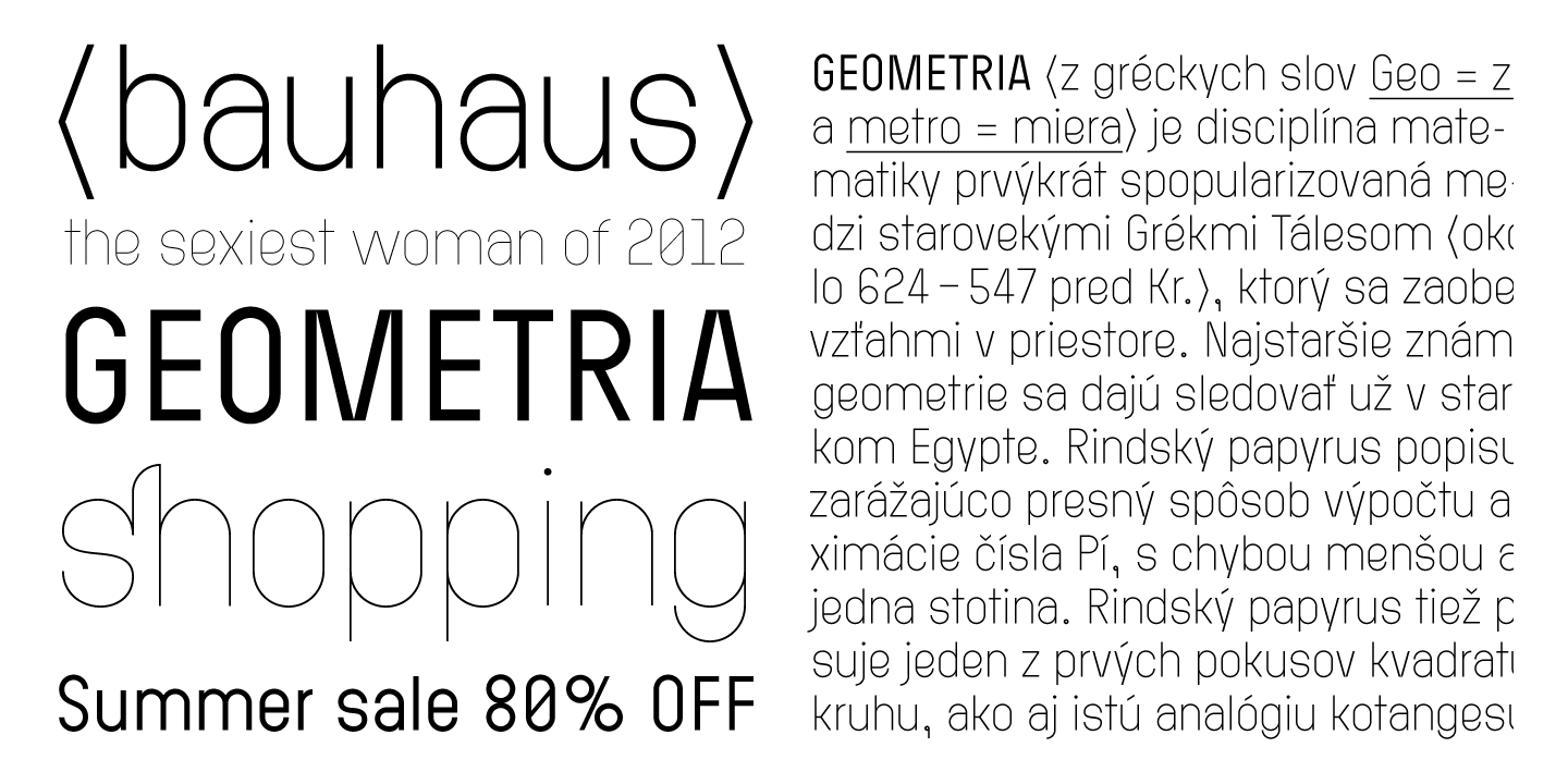 Example font Technik #4